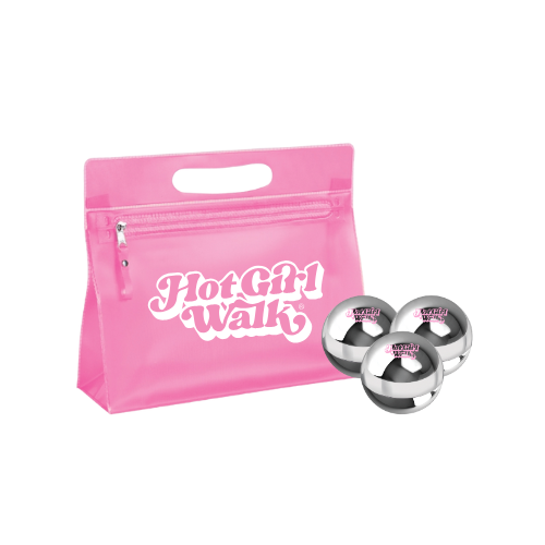 Hot Girl Walk® Cosmetic Pouch and Lip Balm Bundle