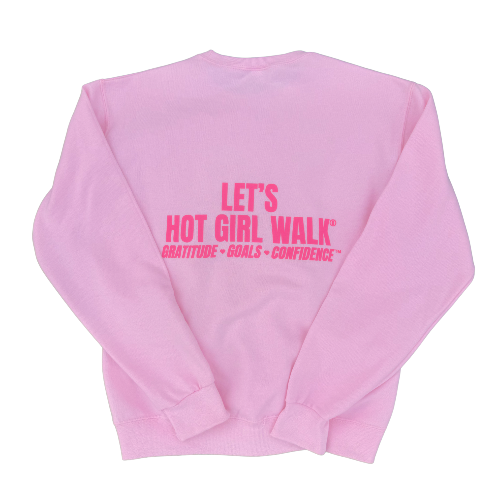 Hot Girl Walk® Pink Crewneck