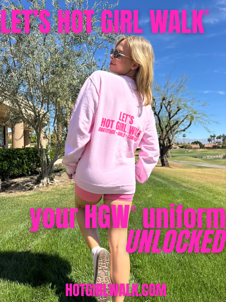 Hot Girl Walk® Pink Crewneck
