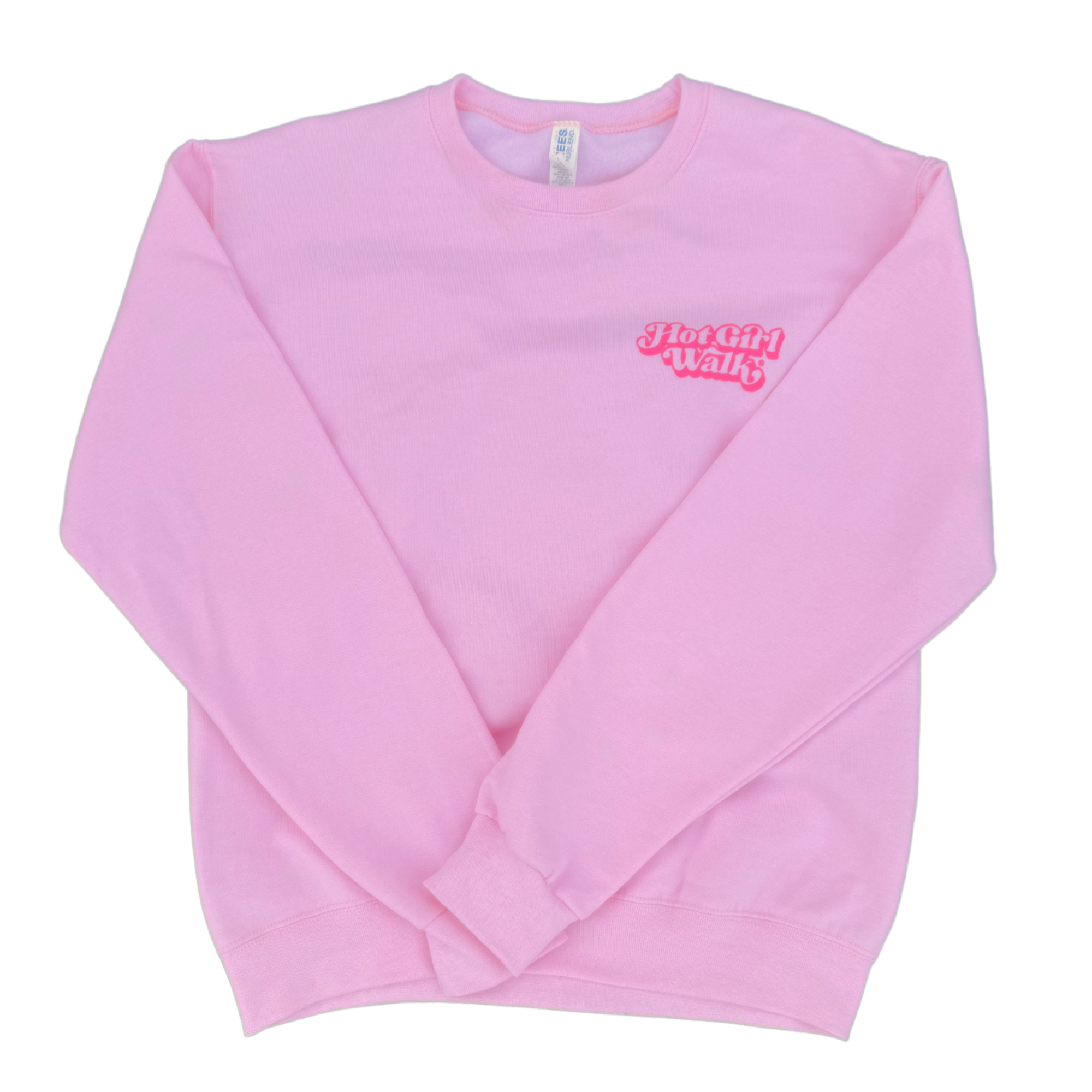Hot Girl Walk® Pink Crewneck